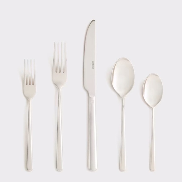 New! Quince x Sambonet Gia Minimalist 20 Piece Flatware Set - Picture 3 of 8